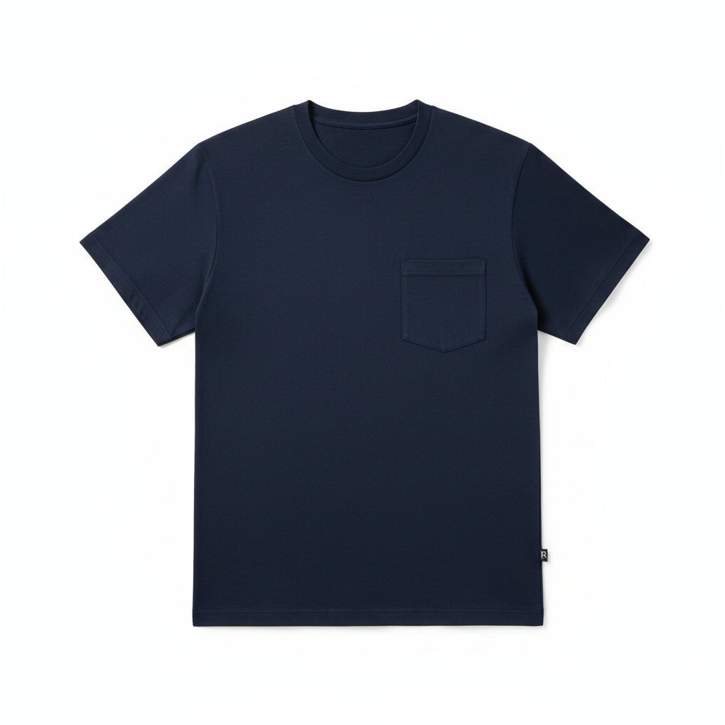 Navy Pocket Tee